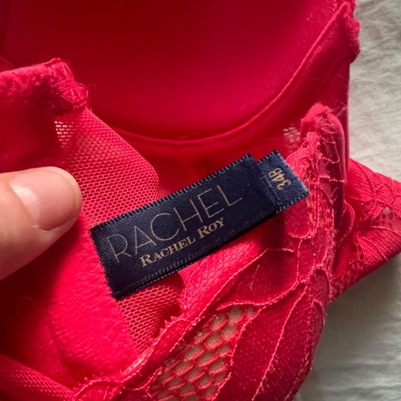 NWOT hot pink lace bustier bra - Picture 3 of 3